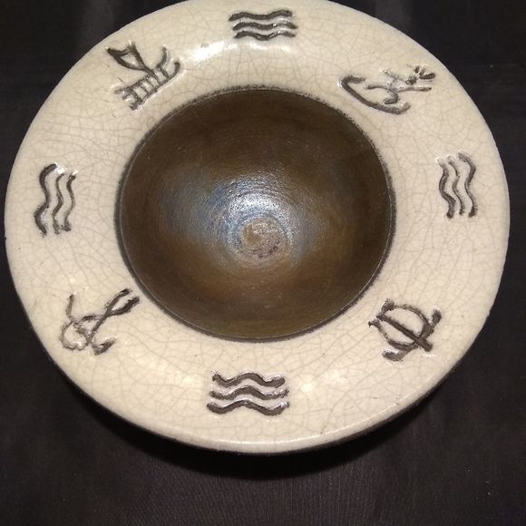 Chris Matti Raku Hawaiian Pottery Bowl HGT#1 - Picture 1 of 13